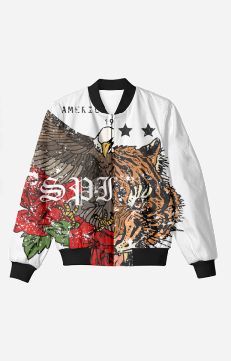 Custom All-Over Printed Unisex Bomber Jacket – Premium Fleece, Fade-Proof Design