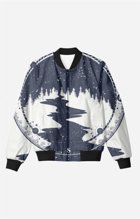 Custom All-Over Printed Unisex Bomber Jacket – Premium Fleece, Fade-Proof Design