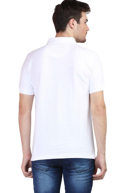 Premium Custom Polo T-Shirts Cotton, Regular Fit Half Sleeves White