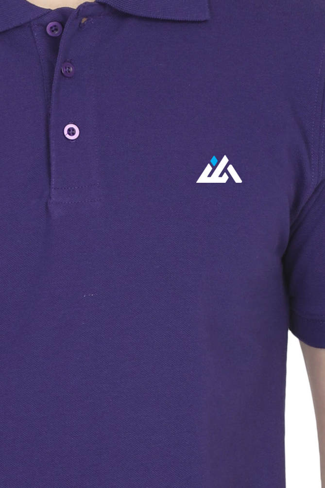 Premium Custom Polo T-Shirts Cotton, Regular Fit Half Sleeves Purpule