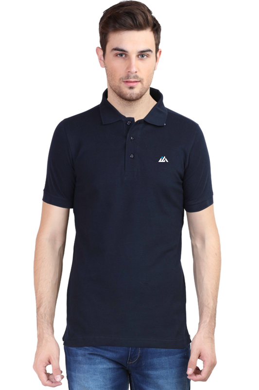 Premium Custom Polo T-Shirts Cotton, Regular Fit Half Sleeves Black