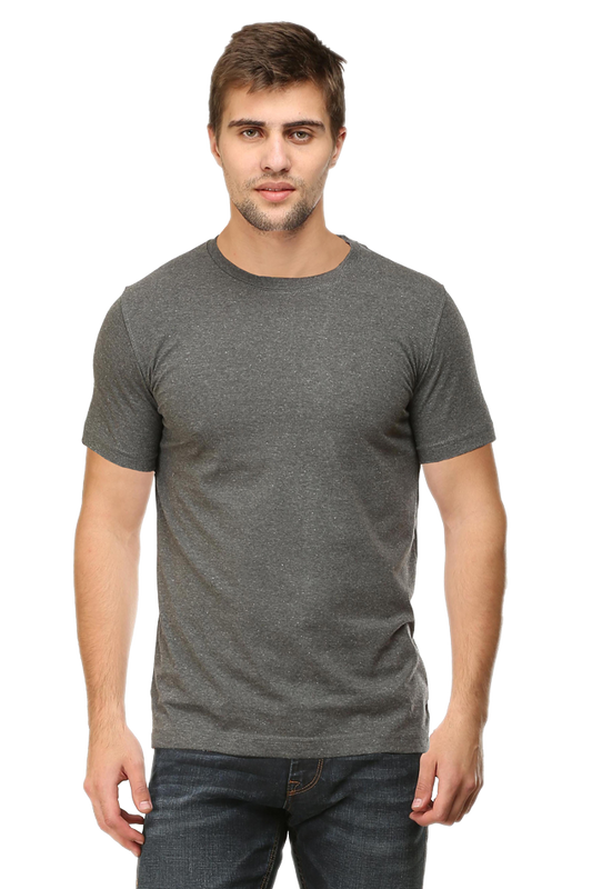 Unisex Classic T-Shirt Cotton, Super Combed & Bio-Washed Comfort Gray