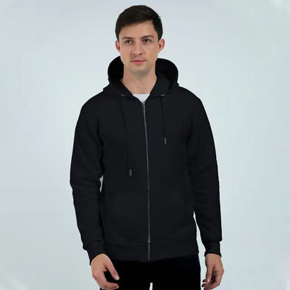 Heavyweight Fleece Zip Hoodie Super Combed, Bio-Washed, Durable Metal Zipper